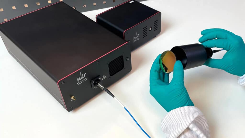 Optical Coating Measurements with NLIR spectrometer and FIBER light source